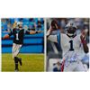 Image 1 : 2 Cam Newton AUTOGRAPHED 8 x 10 Action Photo's