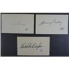 Image 1 : 3--AUTOGRAPHED 3x5 index cards --Ray Berres, Johnny Pesky, & Walter Dropo