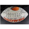 Image 4 : Cleveland Browns Team Signed Logo Football.