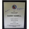 Image 1 : Harry Howell AUTOGRAPHED Poster -- Sign from HOCKEY HALL OF FAME.