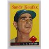 Image 1 : 1958 TOPPS #187 SANDY KOUFAX, VGEX+