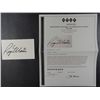 Image 1 : AUTOGRAPHED Roger Maris 3 X 5 White Card   (COA)