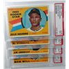 Image 1 : 4 - 1960 TOPPS #140,144,145,147. PSA 1-MINT 9 (OC) rest NM 7.
