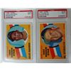 Image 2 : 4 - 1960 TOPPS #140,144,145,147. PSA 1-MINT 9 (OC) rest NM 7.