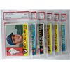 Image 1 : 6 - 1960 TOPPS #156,157,159,165,166,169.  ALL PSA NM 7.
