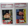 Image 3 : 6 - 1960 TOPPS #156,157,159,165,166,169.  ALL PSA NM 7.