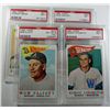 Image 1 : 4 - 1960 TOPPS #215,217,221,226.  PSA  1--NM-MT 8 (OC) the rest all NM 7.