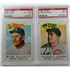 Image 2 : 4 - 1960 TOPPS #215,217,221,226.  PSA  1--NM-MT 8 (OC) the rest all NM 7.