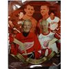 Image 1 : BILL GADSBY & GORDIE HOWE AUTOGRAPHED on KING WINGS 16 x 20  POSTER #42/100