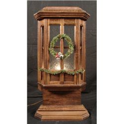 Winter Bay Window Mini Lighted Display -Hand Made Wood