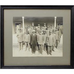 Original B&W photo of Mexican border Federales