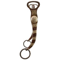 Silver inlaid bit by noted maker Eddy Hulbert