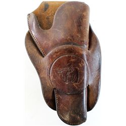 Heiser stamped holster with embossed steer