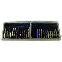 Antique counter top pen showcase