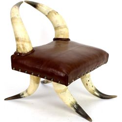 Vintage childs horn chair 18" tall X 15" wide