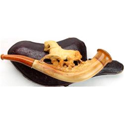 Antique hand carved Meerschaum pipe