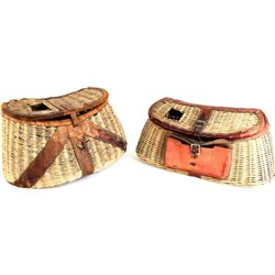 Collection of 2 vintage fishing creels