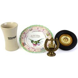 Collection of 4 includes 1909 adv. plate