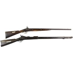 Collection of 2 antique rifles