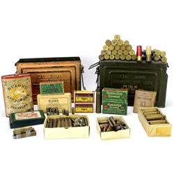 Large collection of vintage ammo includes