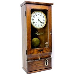 Antique Simplex time recorder clock