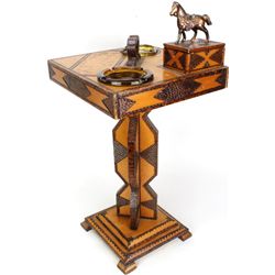 Canyon City prison made wood smoking stand