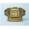 Image 1 : ART DECO - A French jade and ivory inlaid tra...