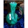 Image 1 : DEPRESSION GLASS GREEN PITCHER