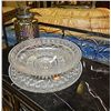 Image 1 : PLATTER, BOWL & CARVIVAL COLORED JAR WITH LID