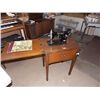 Image 1 : VINTAGE MIDSTATE SEWING MACHINE IN CABINET - 1955