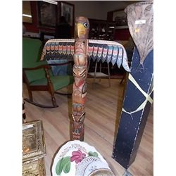 INTRICATELY CARVED HAND MADE TOTEM POLE
