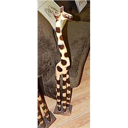 HAND CRAFTED WOOD GIRRAFFE