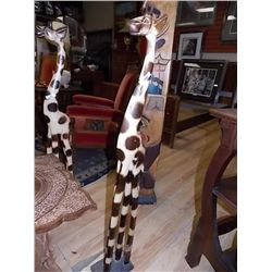 HAND CRAFTED WOOD GIRAFFE