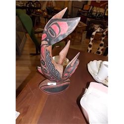 HAND CARVED WEST COAST NATIVE WHALE