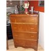 Image 1 : WATERFALL HIGH BOY DRESSER - 4 DRAWER