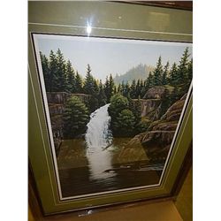 FRAMED LIMITED EDITION PRINT "COASTAL PARADISE - LUKE RAFFIN - APPROX. GALLERY VALUE $700