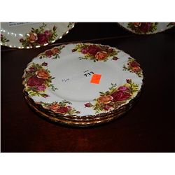 ROYAL ALBERT - OLD COUNTRY ROSES - SALAD PLATE X 4