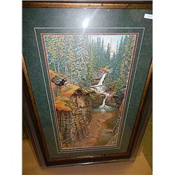 FRAMED LIMITED EDITION PRINT "UP A CREEK - SCOTT KENNEDY - APPROX. GALLERY VALUE $500