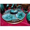 Image 1 : BLUE MOUNTAIN SERVING TRAY WITH CONDIMENT TRAYS