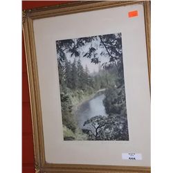 VINTAGE FRAMED PICTURE - COWICHAN VALLEY