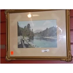 VINTAGE FRAMED PICTURE - COWICHAN VALLEY