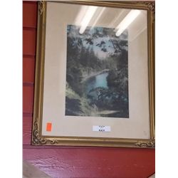 VINTAGE FRAMED PICTURE - COWICHAN VALLEY