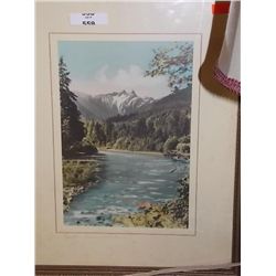 VINTAGE FRAMED PICTURE - COWICHAN VALLEY