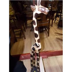 HAND CRAFTED WOOD GIRAFFE