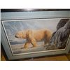 Image 1 : FRAMED LIMITED EDITION PRINT "CATCHING THE SCENT - POLAR BEAR - DANIEL SMITH - APPROX. GALLERY VALUE