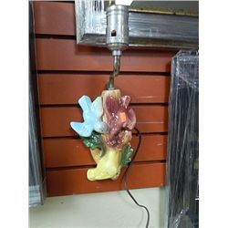 RETRO WALL LIGHT - CERAMIC BIRDS