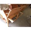 Image 2 : KNOTTY PINE DROP FRONT DESK WITH BUILT IN HUTCH WITH 2 DOORS