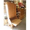 Image 3 : KNOTTY PINE DROP FRONT DESK WITH BUILT IN HUTCH WITH 2 DOORS