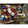 Image 1 : BOX OF VINTAGE AND OTHER CHRISTMAS ORNAMENTS