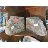 Image 1 : AGGOT ROCK BOOK ENDS - 2 PIECE - FELT ON BASES
